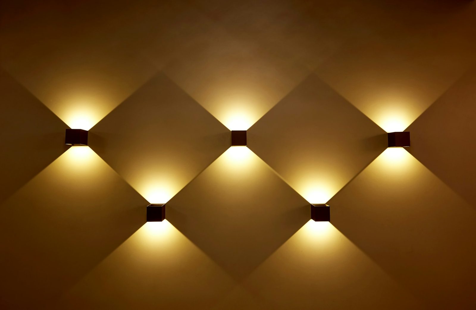 Lighting Installation Golden lighting background