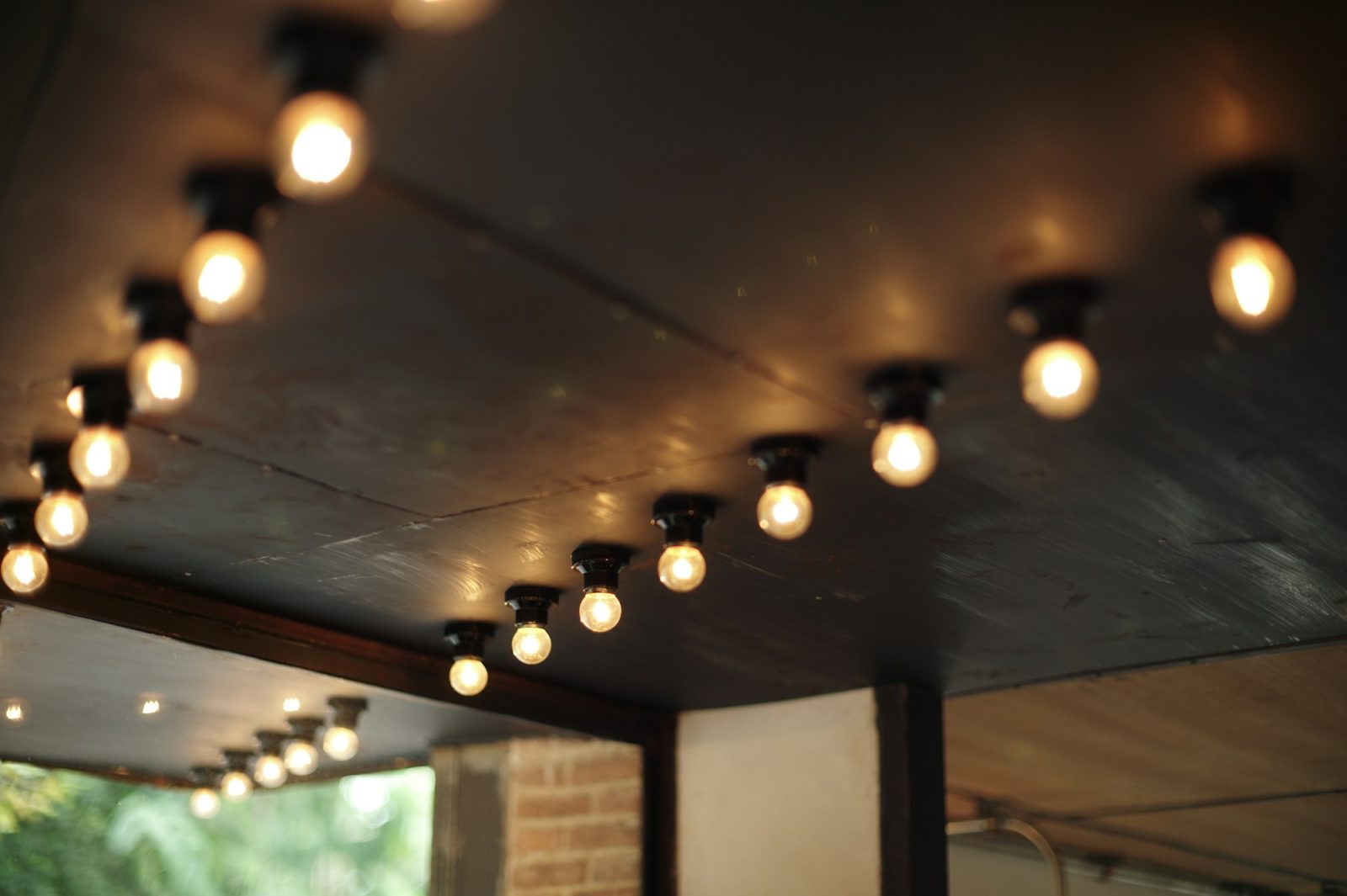 Lighting Installation Vintage Lighting on ceiling